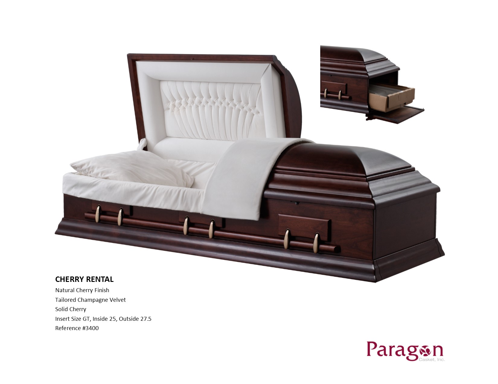 Cherry Rental Casket